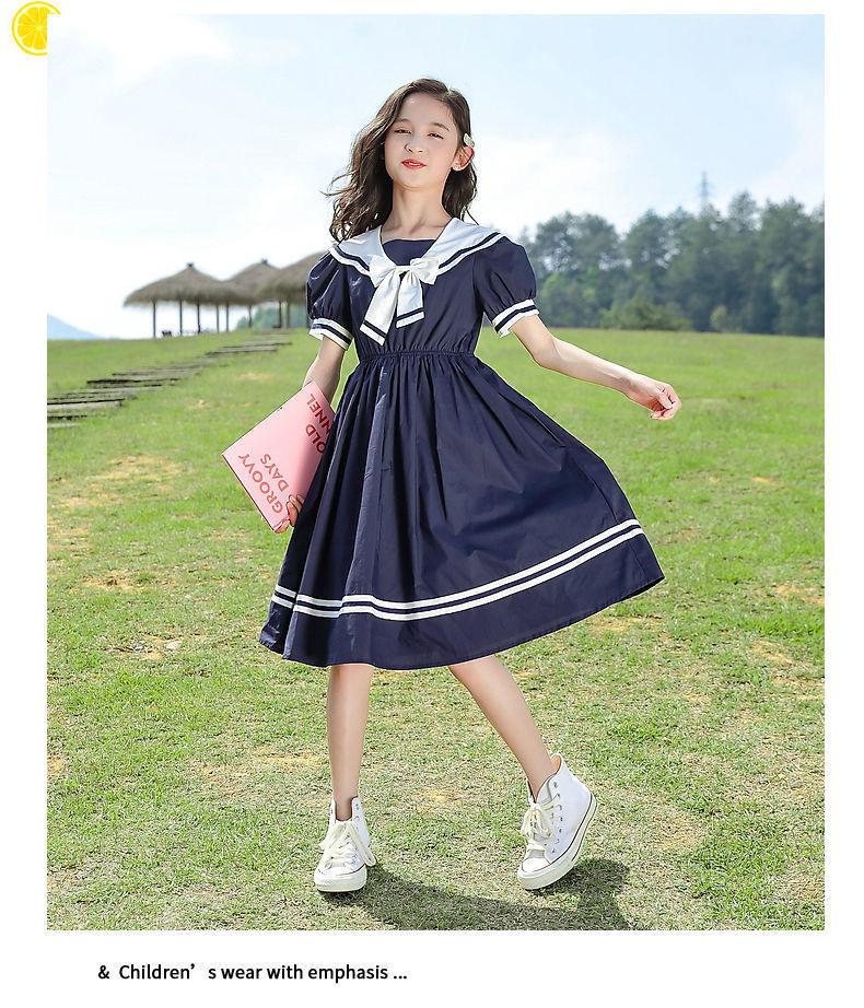 DONGSHOP HOT Trẻ em ăn mặc cô gái váy công chúa mùa hè 2022 phong cách phương Tây váy trẻ em lớn mùa hè cô gái váy mùa hè