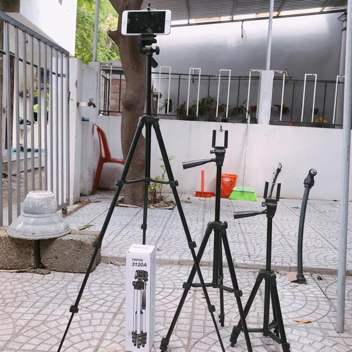 Gậy chụp ảnh 3 chân tripod tf - 3120 ,chân gắn máy ảnh, điện thoại chụp hình tự sướng selfie du lịch - shop1688