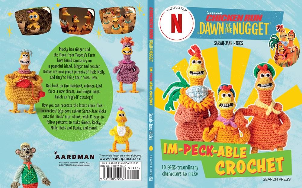 Sách - Chicken Run: Dawn of the Nugget Im-peck-able Crochet - 10 Egg-S by Sarah-Jane Hicks (UK edition, Trade Paperback)