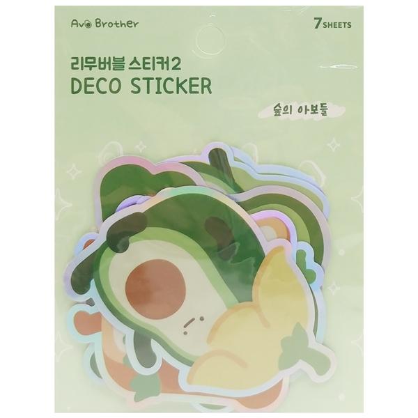 Bộ 7 Miếng Sticker Bơ Avo Brother 2 - Magic Channel