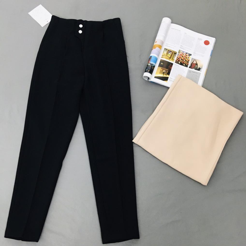 Quần B316 baggy 2 khuy lệch, chất vải cao cấp, quần tây âu công sở form dáng đẹp, chuẩn từng đường kim mũi chỉ