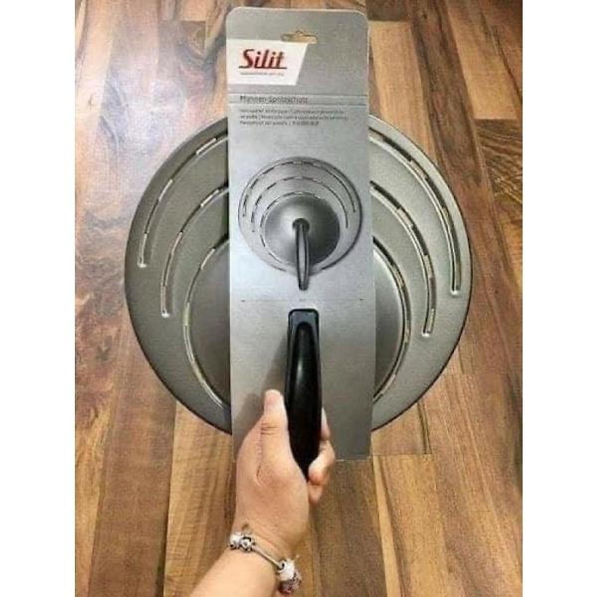 Vung Chắn Dầu Mỡ Silit 28cm, Chất Liệu Thép Không Gỉ, Dùng Được Trong Máy Rửa Bát, Nhập Đức Chính Hãng