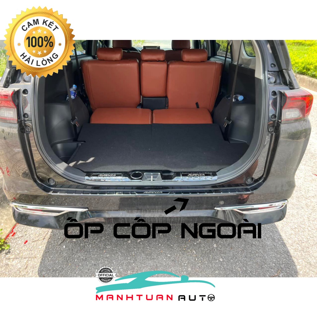 Ốp chống trầy cốp trong, ngoài xe TOYOTA AVANZA 2022, 2023 chất liệu TITAN cao cấp