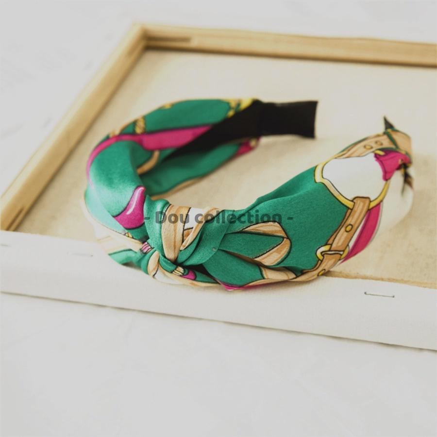 Băng đô cài tóc nữ đẹp lụa satin sang trọng gọng nhựa phong cách Hàn Quốc nhiều màu - Mã CT016