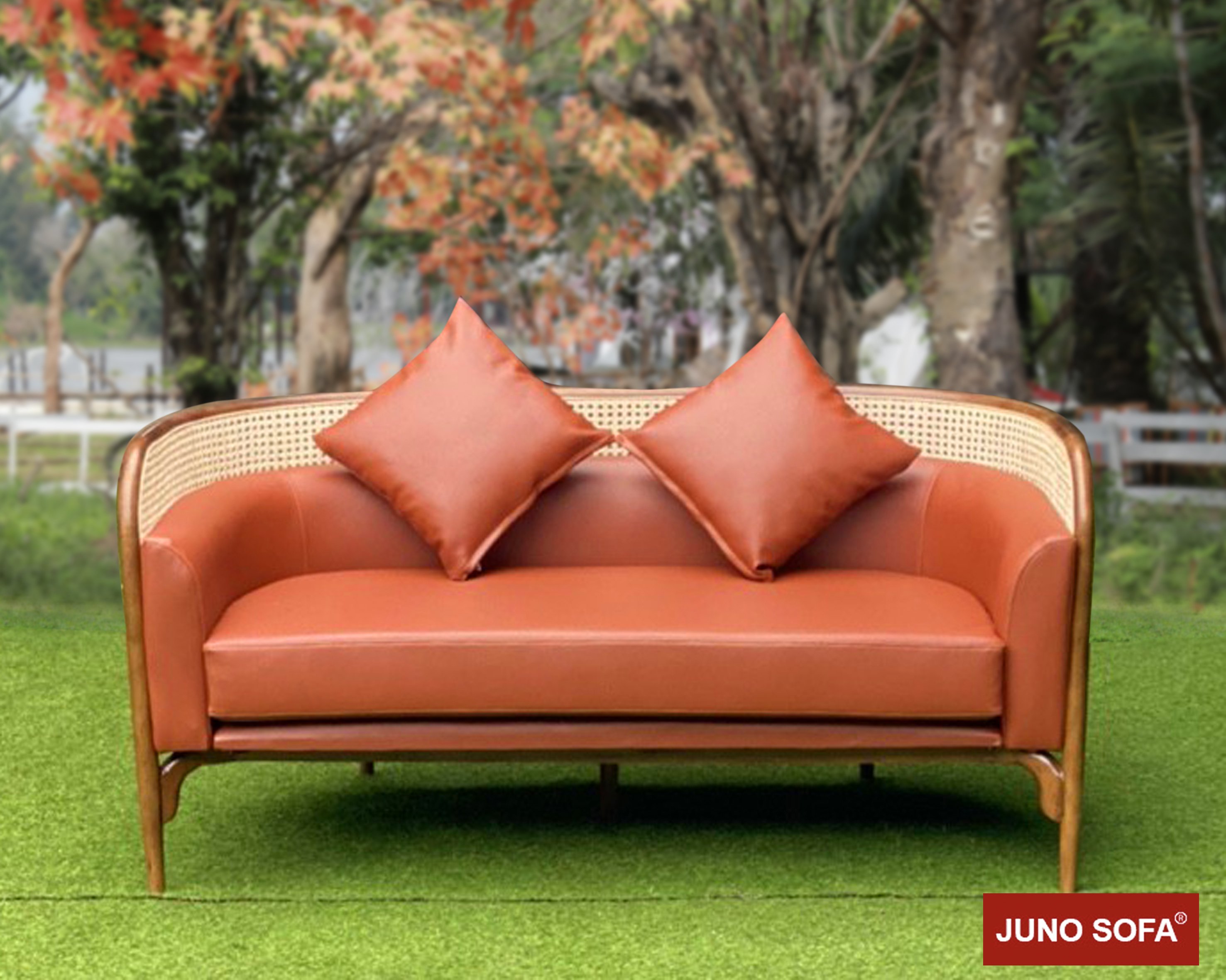 Sofa mây nệm cao cấp Juno Sofa 1m8