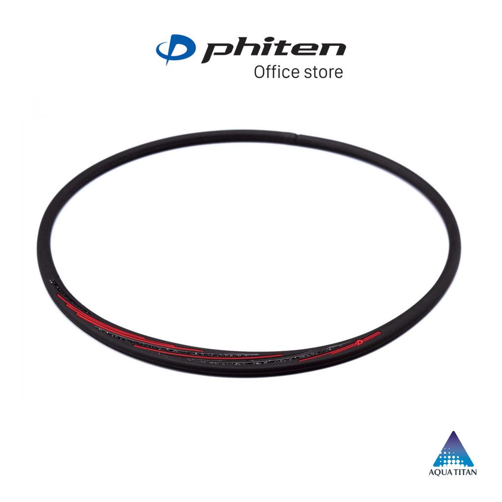 Vòng cổ Phiten Rakuwa S Slash Line W Lame TG713152/TG713153/TG713352 - Đen/Đỏ