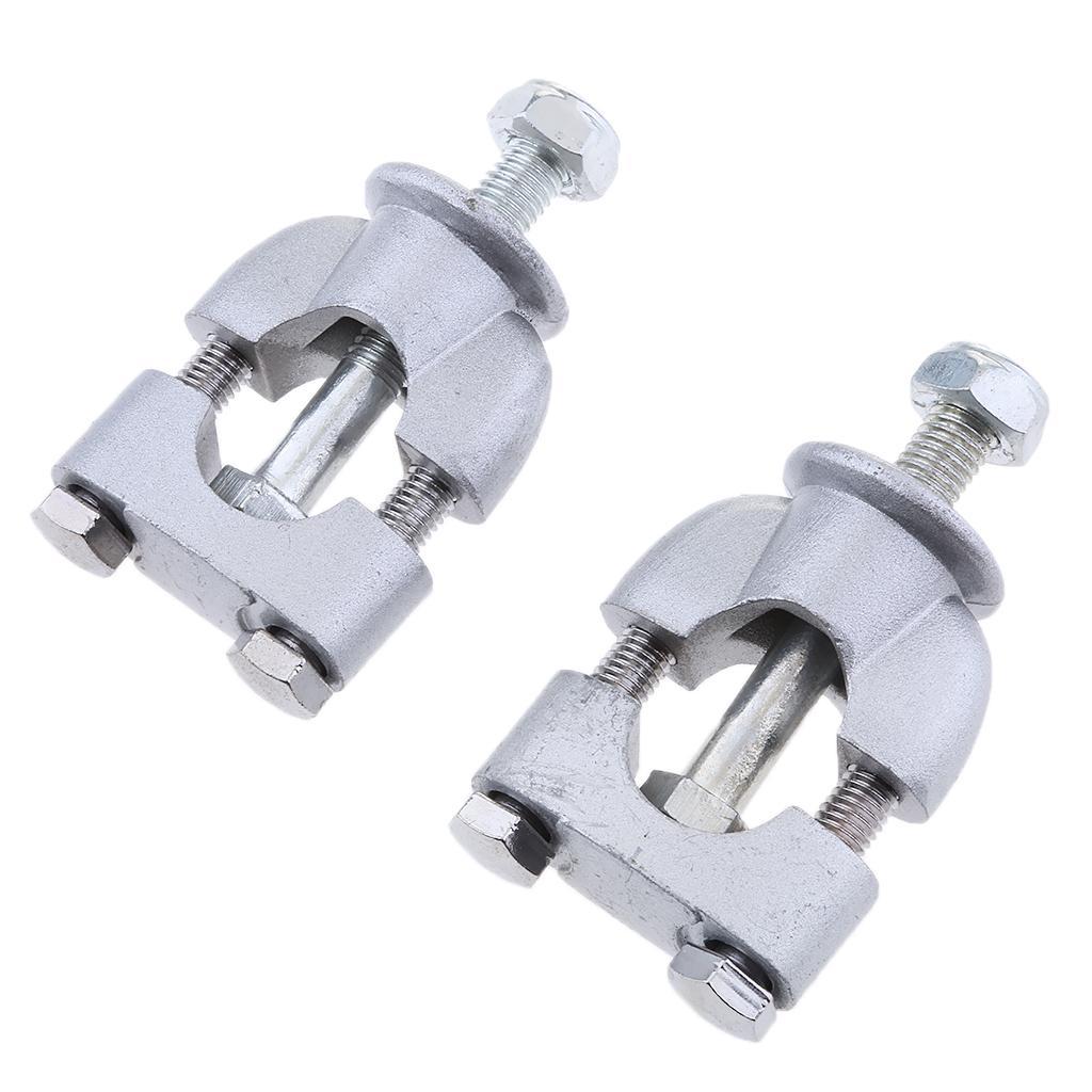 Pair 7/8" Handlebar Riser Mount Clamp Adapters For Motorcycle Dirt Bike ATV
