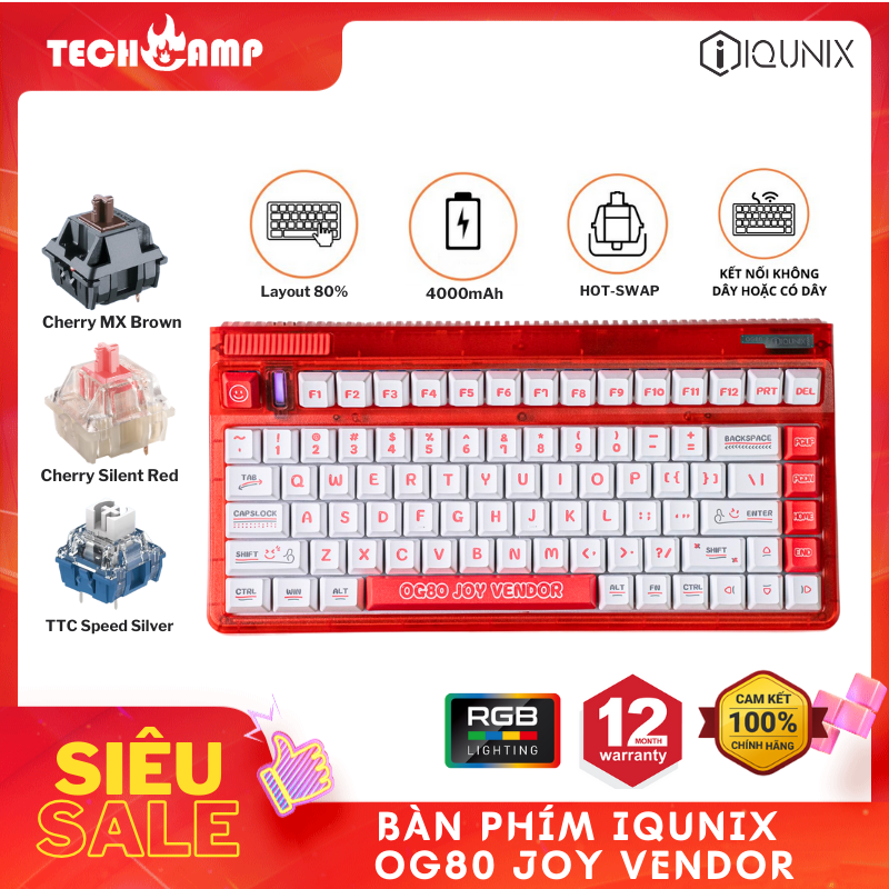 Bàn phím IQUNIX OG80 Joy Vendor - Hàng chính hãng