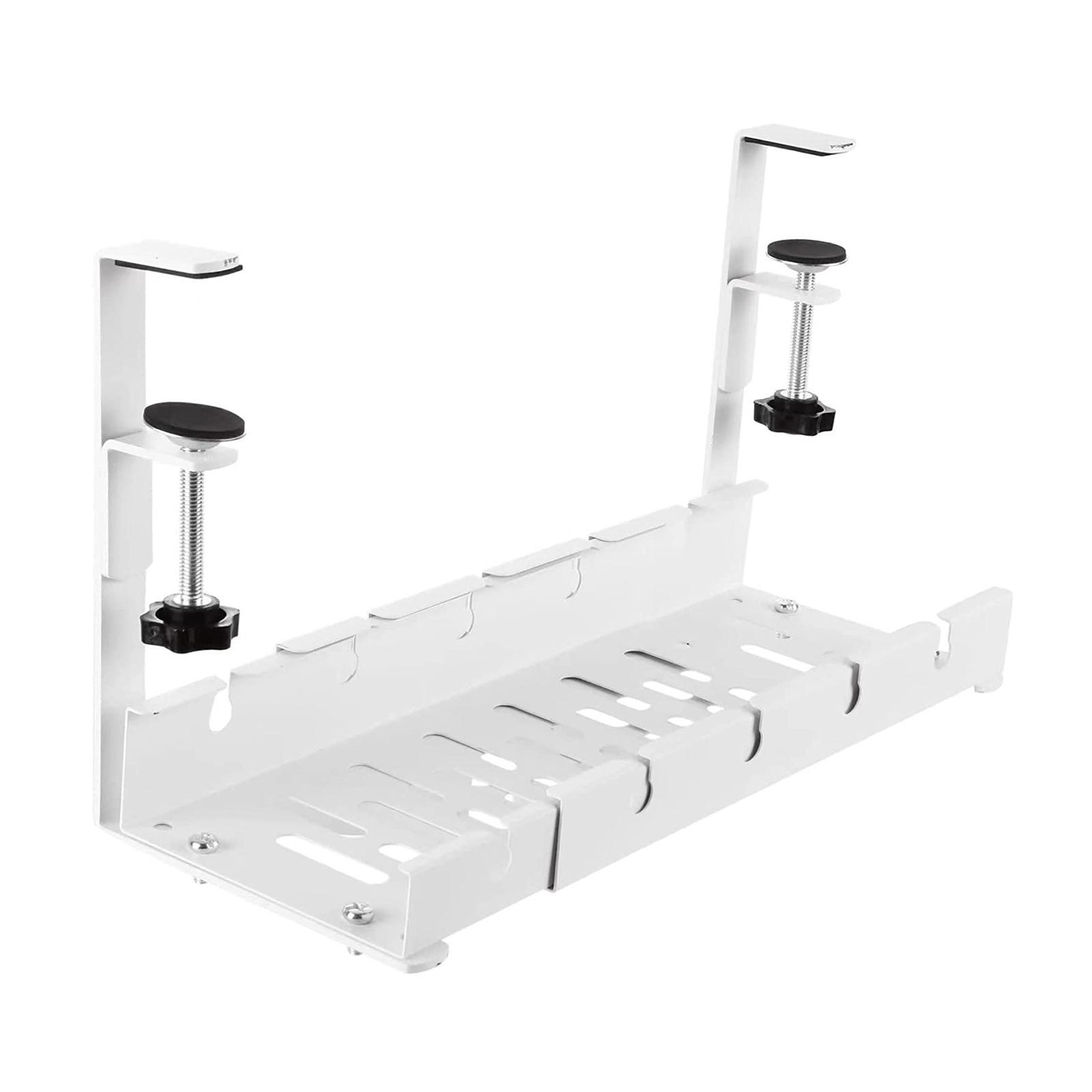 Under Desk Wire Management Iron Cable Management Tray for Internet Cafe Home