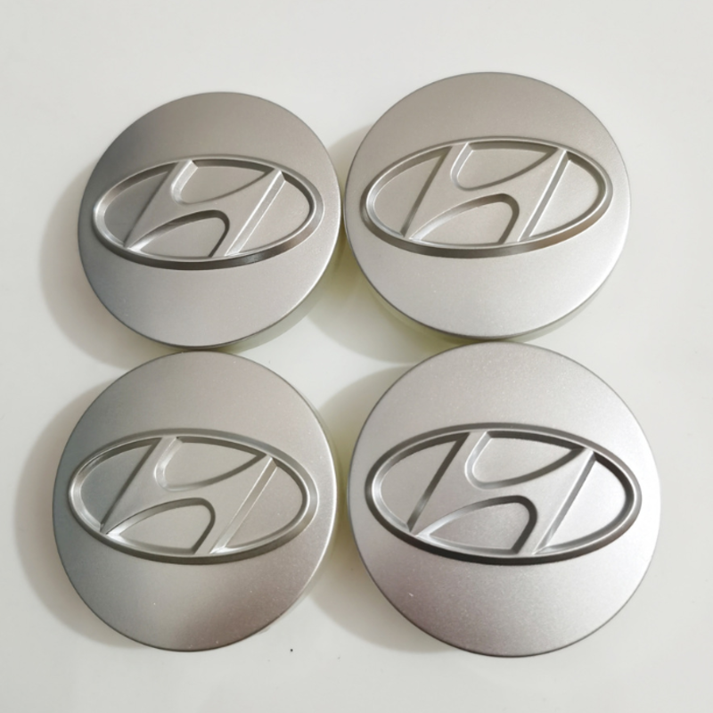 1 chiếc Logo chụp mâm, ốp lazang bánh xe ô tô Hyundai HY-56 đường kính ngoài 56mm