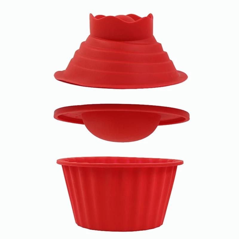 3 Cái/bộ Silicone Khổng Lồ Cupcake Khuôn Chịu Nhiệt Độ Lò Vi Sóng Lò Nướng Bánh Khuôn Mẫu Nhà Handmade Bánh Dụng Cụ Nhà Bếp Tiện Ích