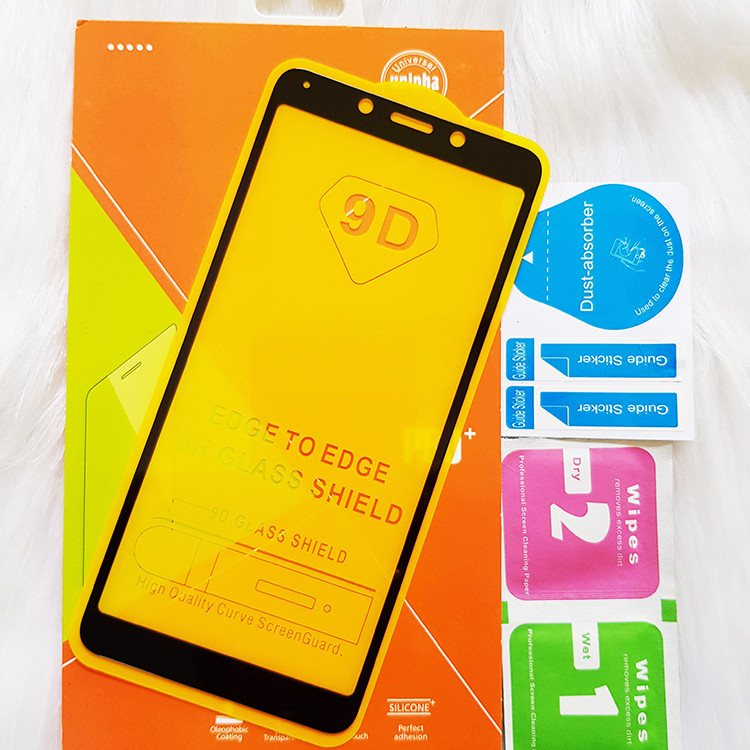 Kính Cường lực 9D Dành Cho XIAOMI REDMI 6 6A Full Keo Màn Hình - Màu Đen