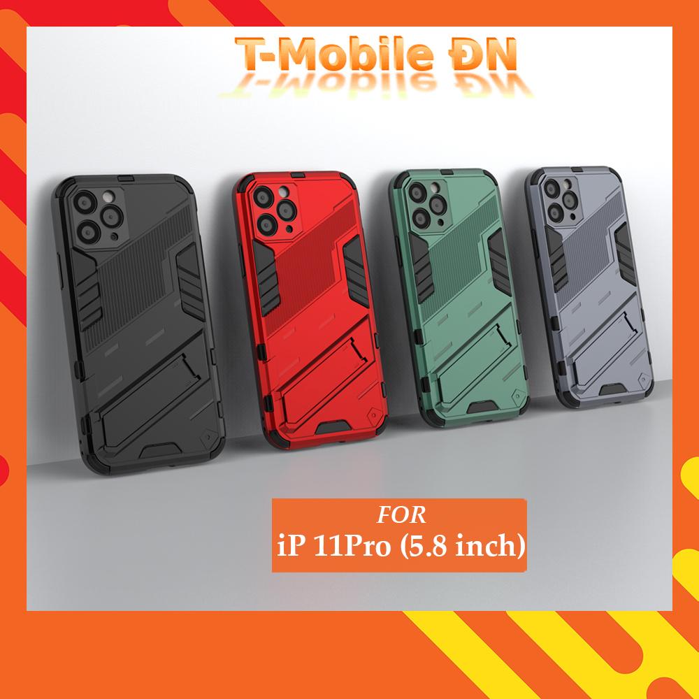 Ốp lưng cho iPhone 11 Pro, Ốp chống sốc Iron Man PUNK cao cấp kèm giá đỡ cho iPhone 11 Pro