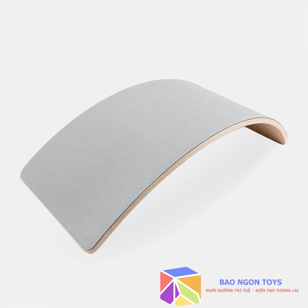 VÁN CONG CÂN BẰNG GỖ, BẬP BÊNH TRONG NHÀ, ĐỒ CHƠI VẬN ĐỘNG THỂ CHẤT, TẬP YOGA DÀNH CHO TRẺ EM, TẶNG KÈM THẢM - DG145