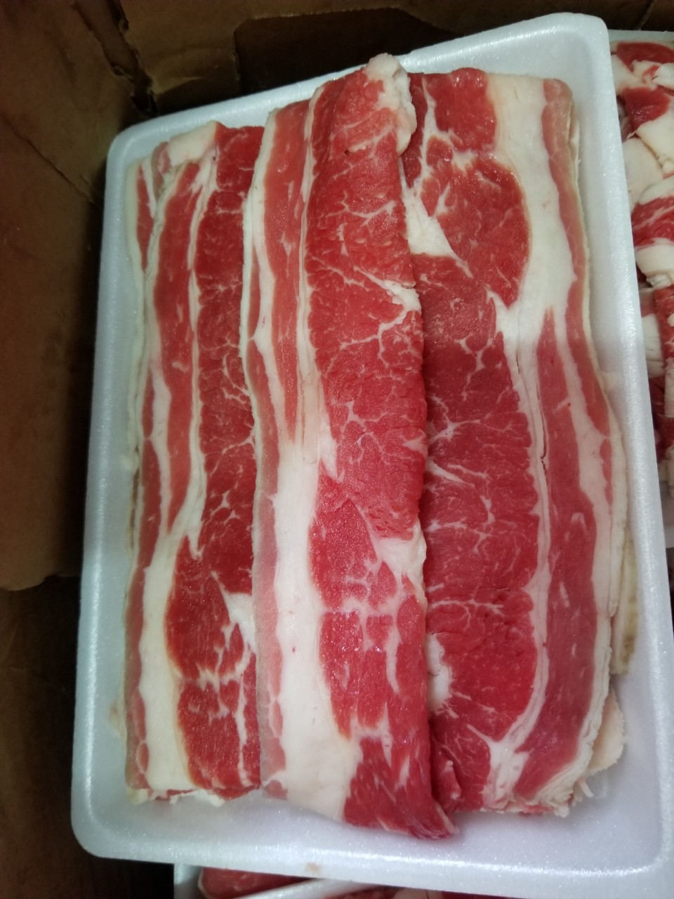 [Chỉ giao HCM] - Thịt Ba chỉ bò Mỹ cắt BBQ - US Beef Short Plate - 500gram