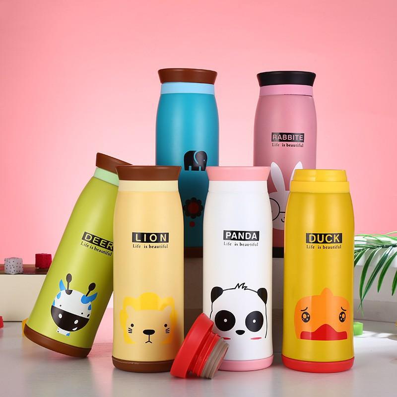 Bình giữ nhiệt inox hình thú cute 360ml-500ml