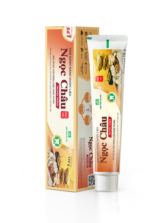 Kem đánh răng dược liệu Ngọc Châu truyền thống 170g