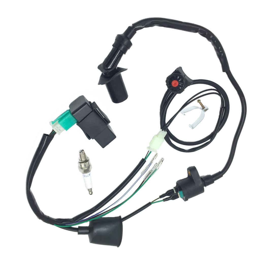 Wiring Loom Ignition CDI Unit Kill switch 50-160cc Dirt Bike