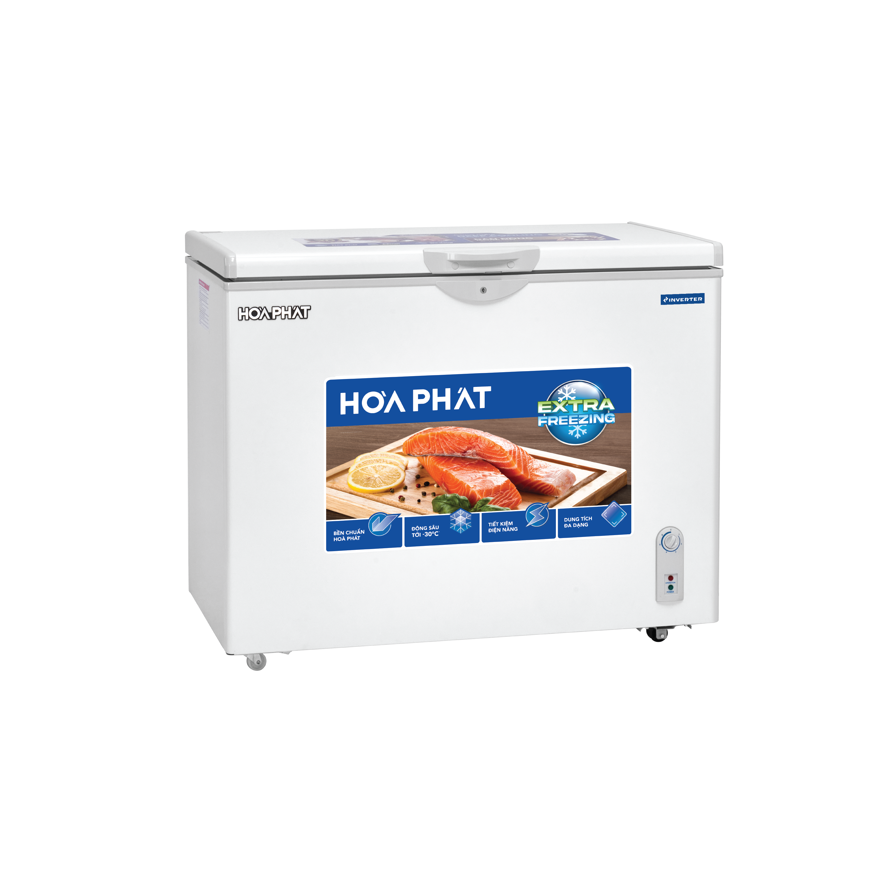 TỦ ĐÔNG INVERTER HÒA PHÁT 252 LÍT HCFI-516S1Đ1 ĐỒNG (R600A) (HÀNG CHÍNH HÃNG) (CHỈ GIAO HCM)