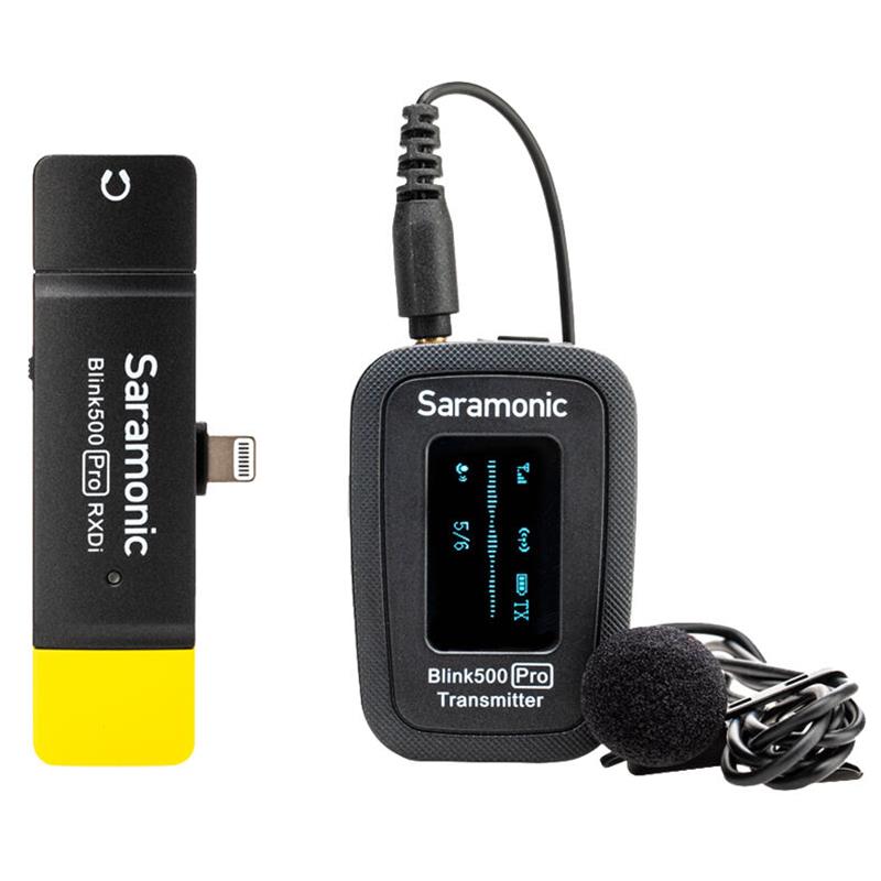 Micro thu âm không dây Saramonic Blink 500 Pro B3 cổng Lighting cho Iphone, Ipad - Hàng Chính Hãng