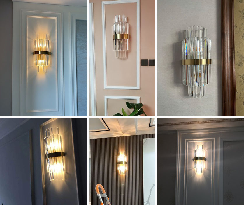 Đèn tường COPES pha lê hiện đại trang trí nội thất cao cấp, sang trọng .