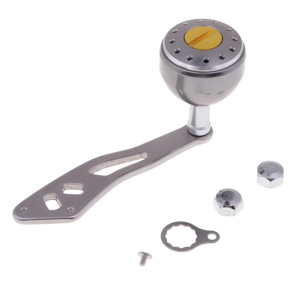 Baitcasting Fishing Reel Handle Drum Trolling Reel Handle Left Right Hand Metal Reel Handle Big Knob