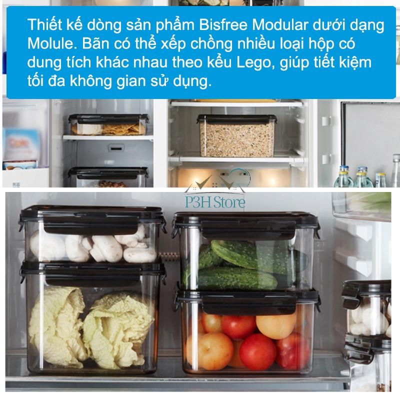 Hộp nhựa tritan Lock&amp;Lock Bisfree Modular an toàn bảo quản thực phẩm kín hơi dễ dàng xếp chồng