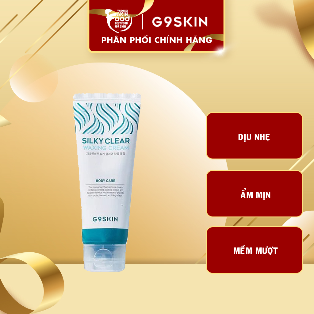 Kem Tẩy Lông Dịu Nhẹ, Không Gây Kích Ứng G9Skin Silky Clear Waxing Cream 100g