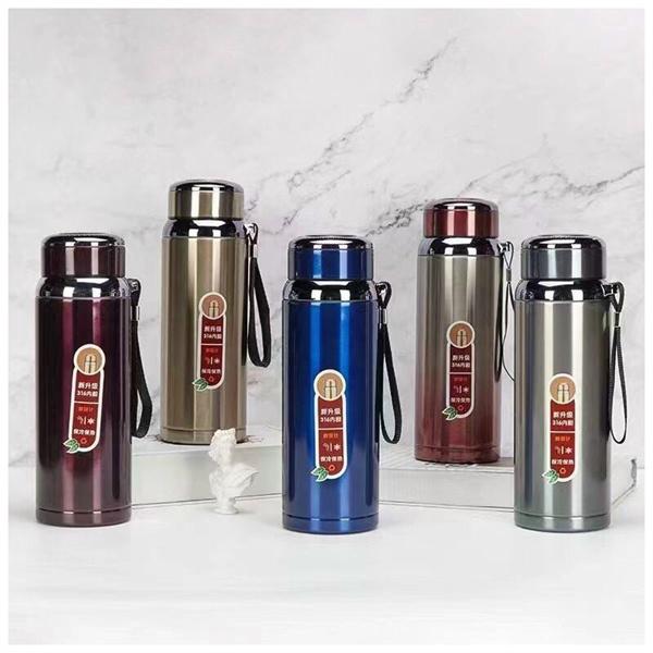 BÌNH GIỮ NHIỆT 1000ML INOX 316 KHÔNG GỈ CAO CẤP CÓ TẤM LỌC TRÀ GIỮ NÓNG LẠNH LÊN ĐẾN 24H CÓ DÂY TREO TIỆN LỢI