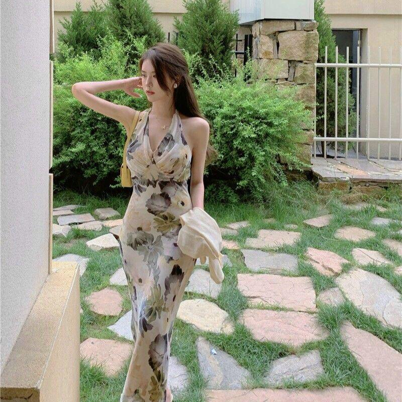 ĐẦM XÒE HOA CỔ YẾM CAO CẤP