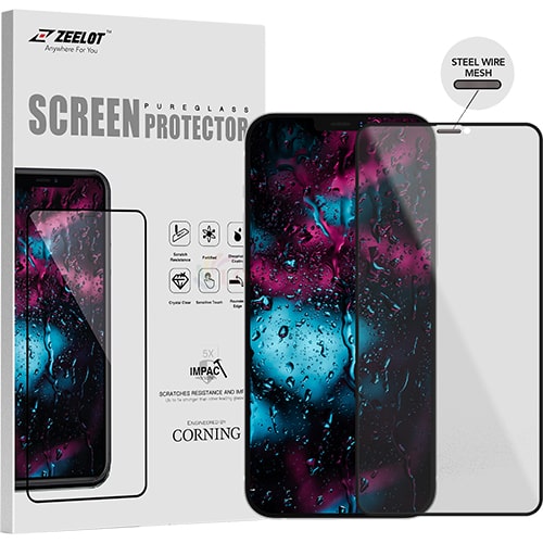 Dán màn hình cường lực Full viền chống nhìn trộm Zeelot dành cho iPhone 15 Pro Max/15 Pro/15 Plus/15/14/13/12/11 - Hàng chính hãng