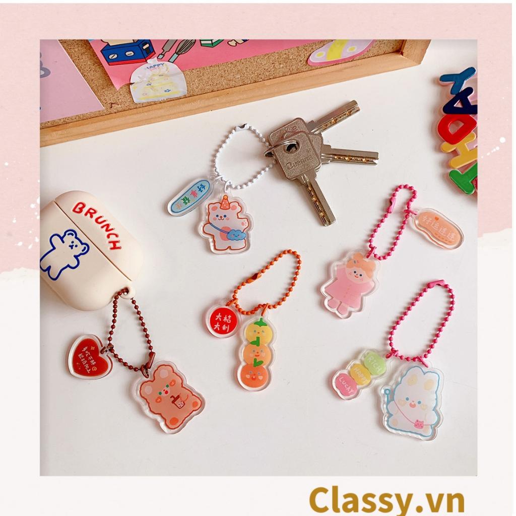 Phụ kiện đeo giày thể thao, móc chìa khóa, airtag, Móc khóa Classy Keychain, Cài Airpod Hoạt Hình Nhiều Màu Sắc PK656