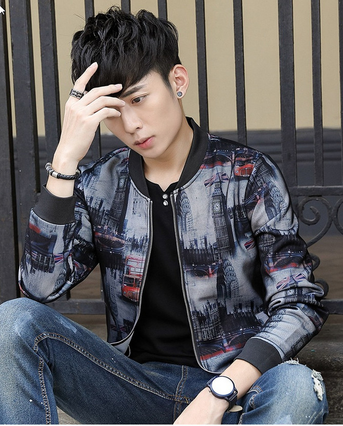 Aó khoác nam Titishop in hình 3D AKN456