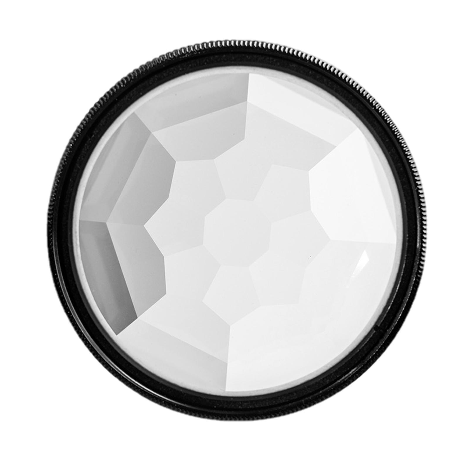 49mm Camera Lens Filter Optical Glass Kaleidoscope Prism for Photography Camera Phone Accessories