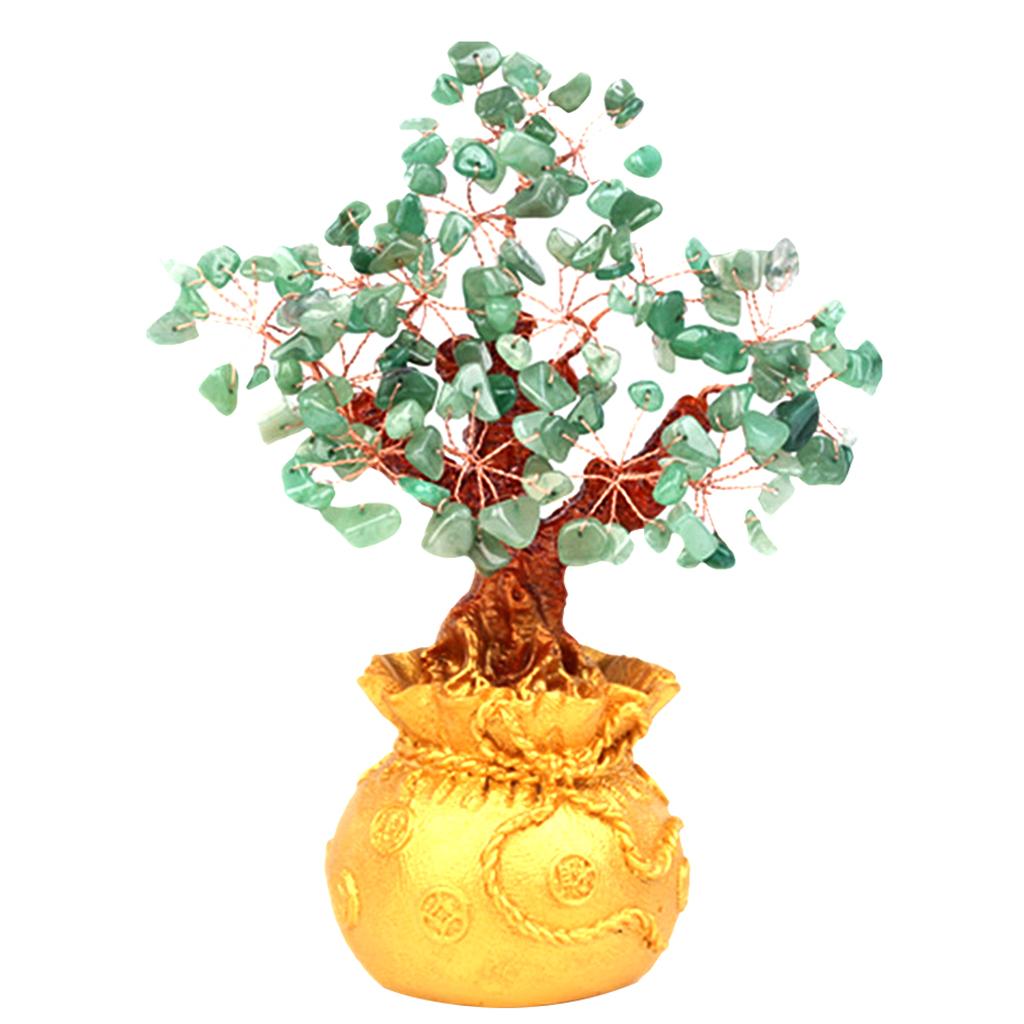 Cây Pha Lê Mini Tiền Theo Phong Cách Bonsai Phong Thủy Mang Lại Sự May Mắn