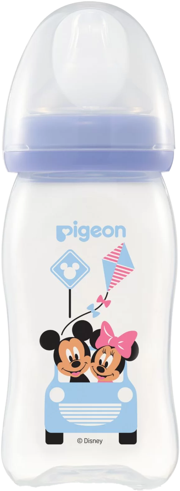 Hình ảnh Bình Sữa Pigeon Softouch PP Plus Disney Baby - Màu Tím