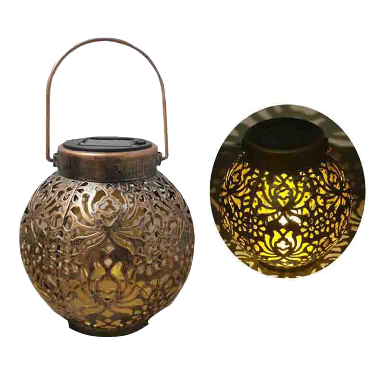 Outdoor Solar Lanterns with Handle Solar Lamp Solar Lantern Bronze