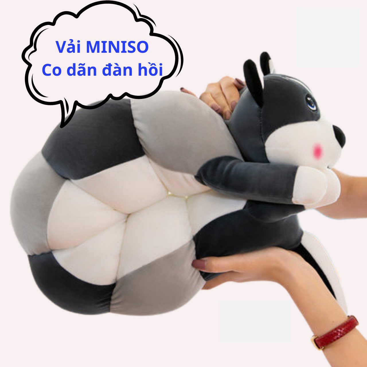 Thú nhồi bông chó husky cosplay con sâu - Size 1m3-1m7 - Gấu bông heo biểu cảm khủng lồ 1m5-1m.