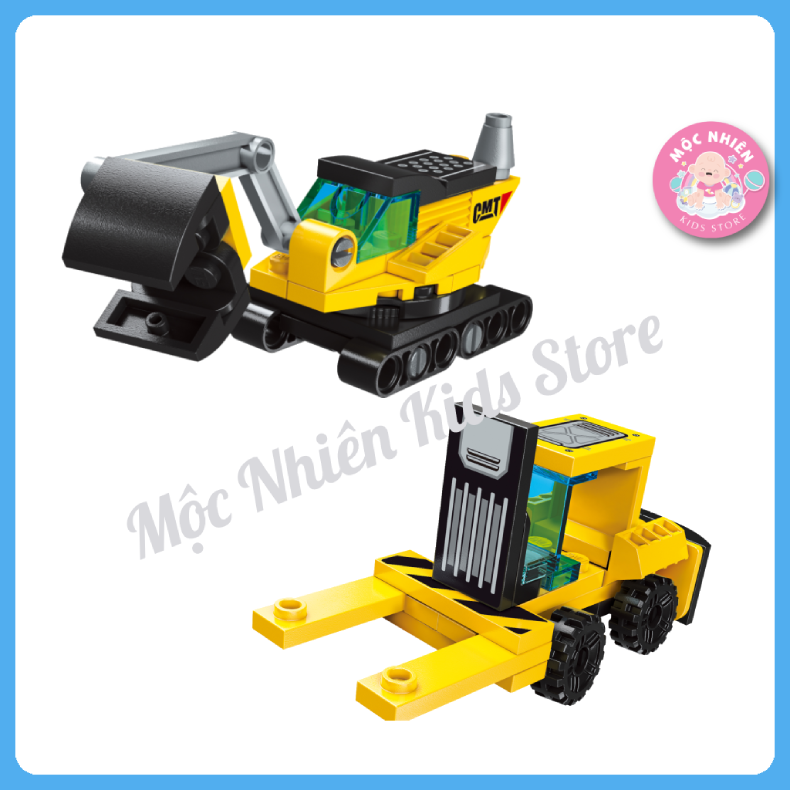 Đồ chơi xếp hình lắp ráp lego Qman 1806: Xe tải hạng nặng (396 mảnh ghép)