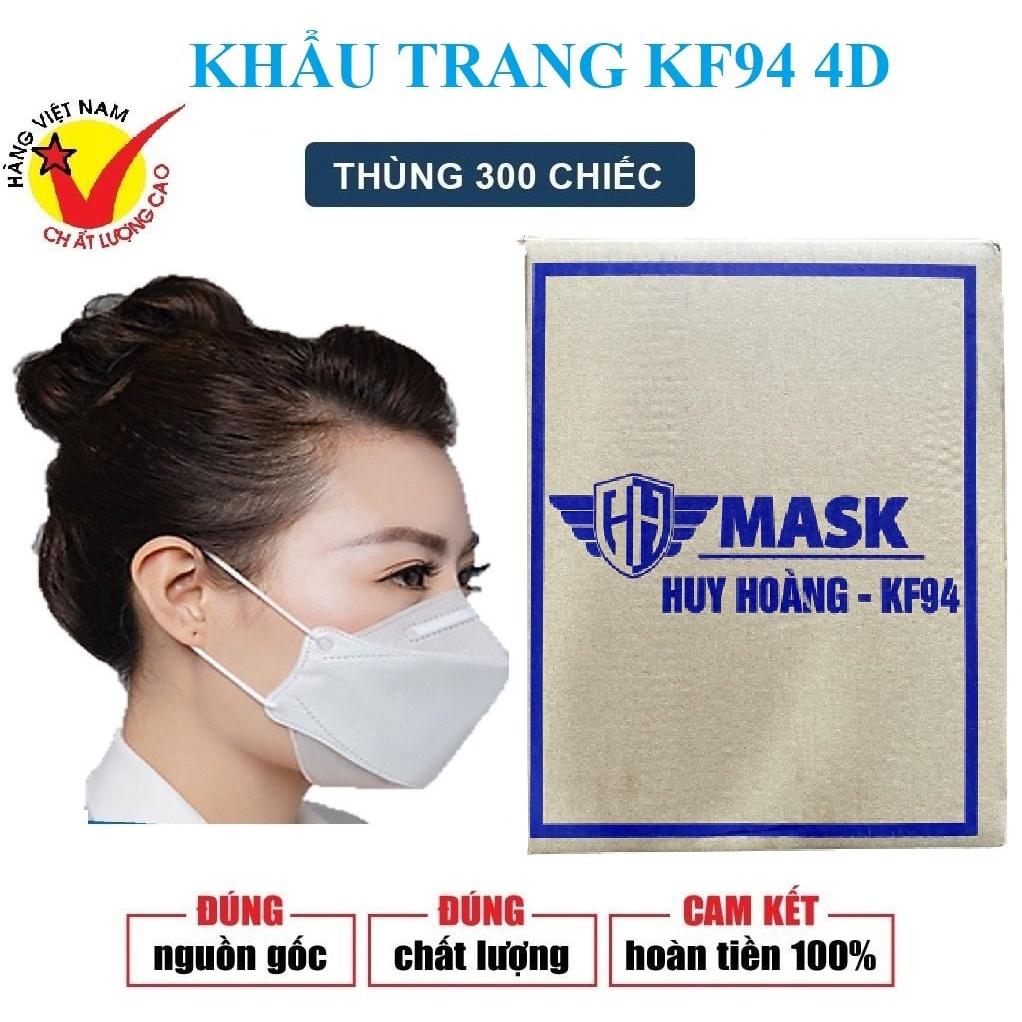 THÙNG 300 CHIẾC KHẨU TRANG 4D KF94 ÔM SÁT MẶT KHÔNG DÍNH SON ( 1995 GIA DỤNG ) -