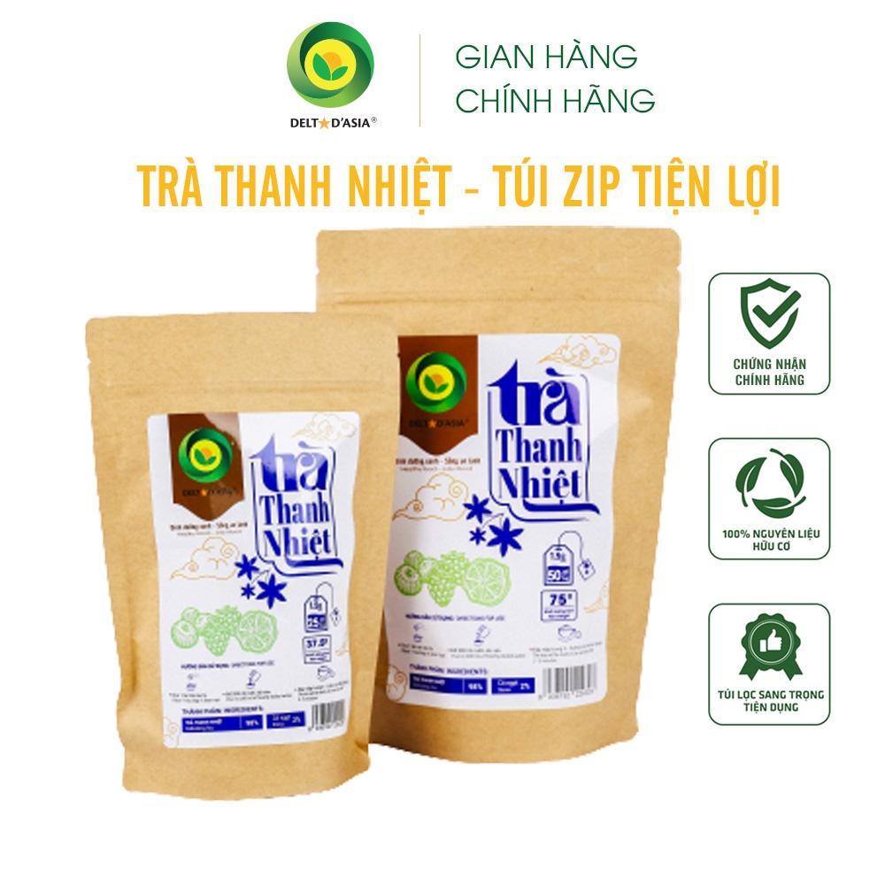 TRÀ THANH NHIỆT - Delta D'Asia Giải độc, mát gan, thanh lọc cơ thể (25 - 50 túi x 1,5 g)