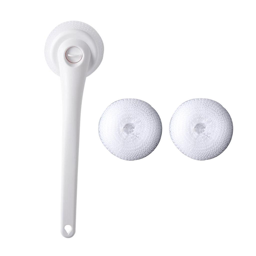 Dish Pan Pot Sponge Brush Cleaner Tool Kitchen Cleaning Scrubber White