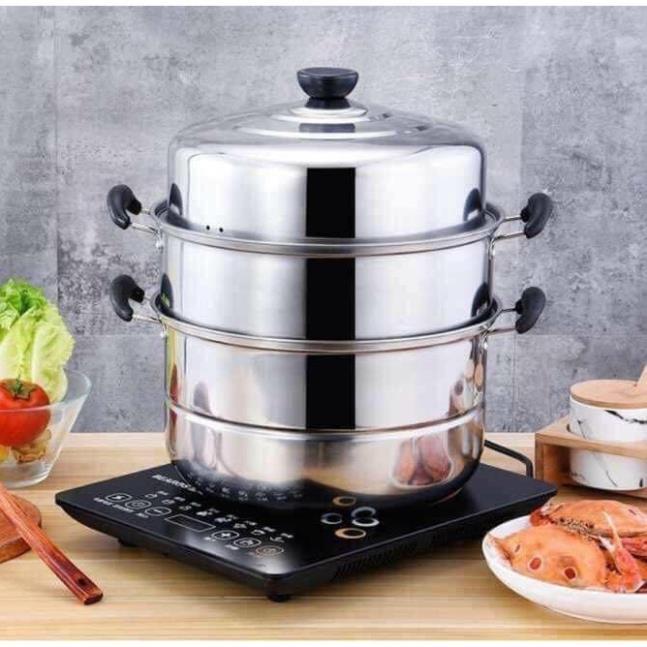 NỒI HẤP INOX 2 TẦNG, 3 TẦNG