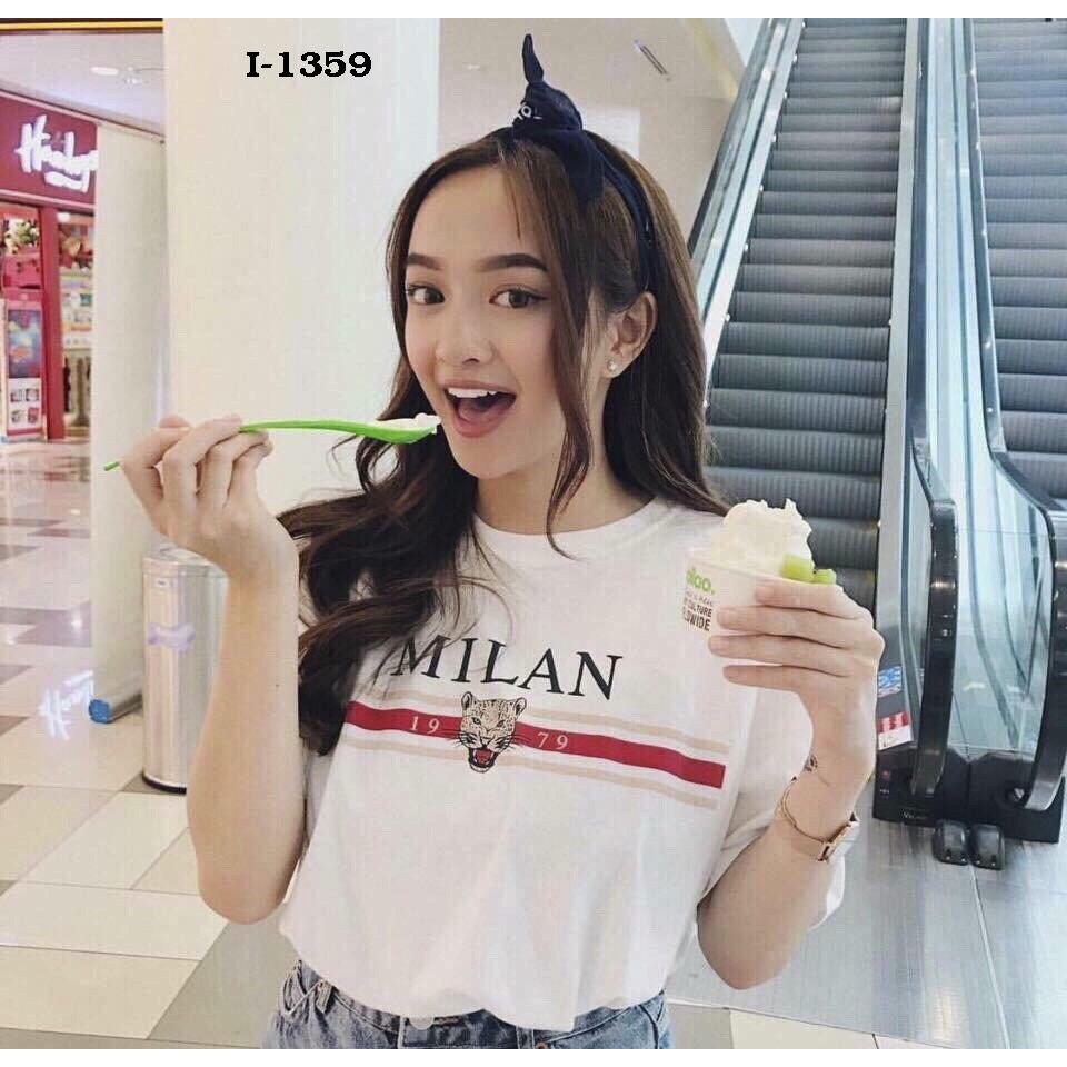 Áo Thun Nữ Tay Lỡ Milano đơn giản