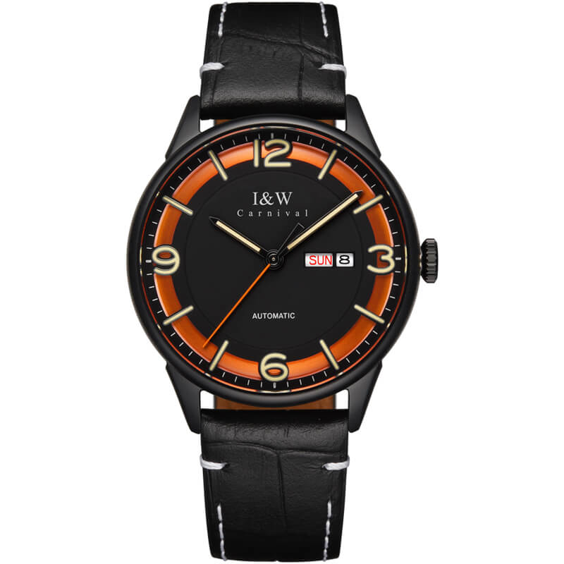 Đồng hồ nam chính hãng IW CARNIVAL IW578G-1 Kính sapphire ,chống xước,Chống nước 30m ,Bảo hành 24 tháng,Máy cơ ,Dây da cao cấp