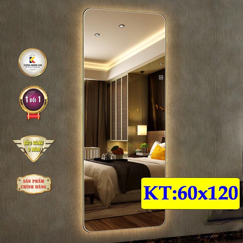 gương led soi toàn thân có cảm ứng thông minh kích thước 60x120 cm - mirror