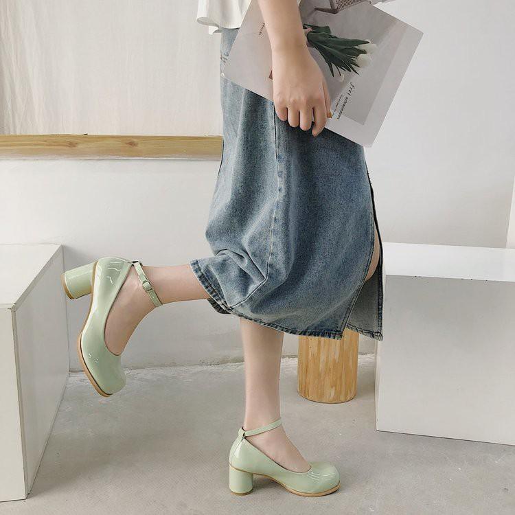 Giày Búp Bê Nữ Mũi Tròn Đế Dày Thời Trang Hàn Quốc Xinh Xắn