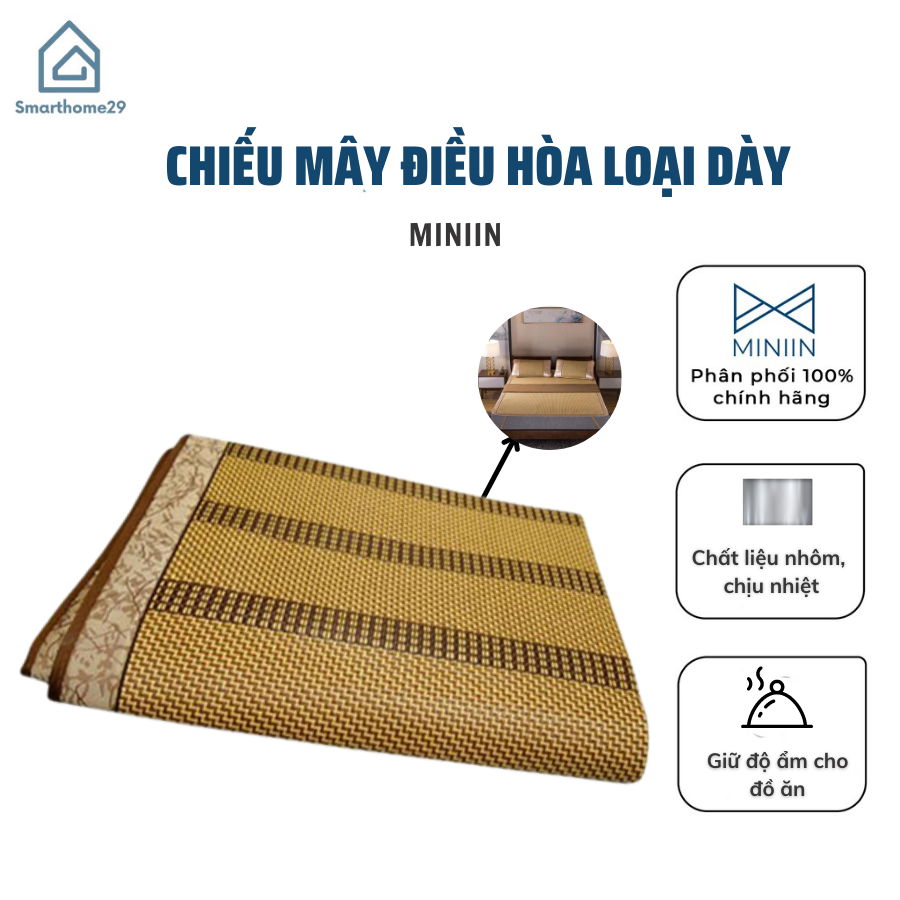 Chiếu Mây Điều Hòa Cao Cấp Loại Dày Hàng Xuất Khẩu Chính Hãng Miniin - 1M6X2M