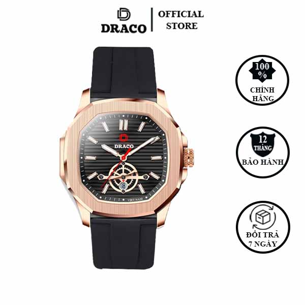 ĐỒNG HỒ NAM - THƯƠNG HIỆU VIỆT DRACO D22-DD06 - " Decision" VÀNG
