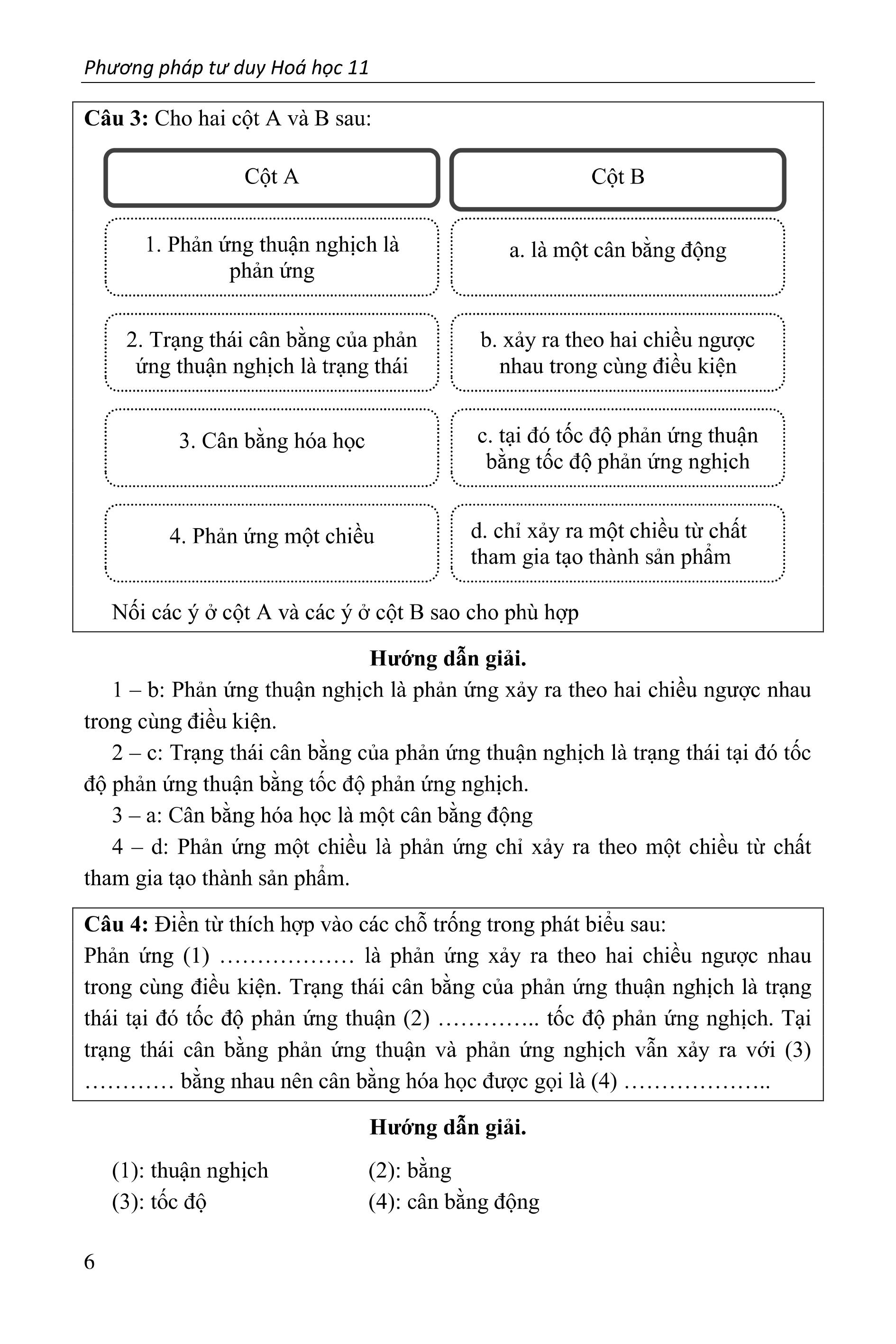 Phương Pháp Tư Duy Hóa Học 11 (Biên Soạn Theo Chương Trình mới)